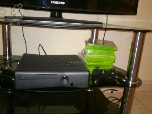 xbox 360 se teleia katastash,2 wireless xeiristhria,10 games(nba 2K14,PRO 13)